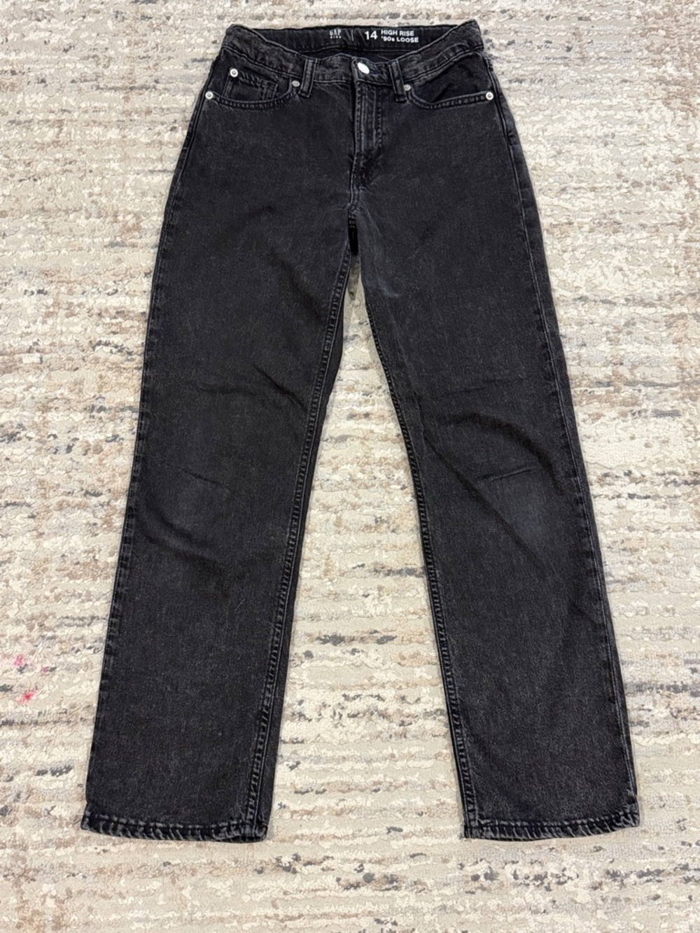 GAP kids Straight Jeans in Black Wash